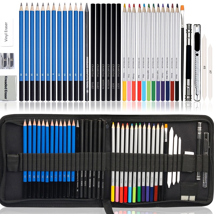 

Pasti Trending 41PCSSet Sketch Pensil Pisau Penghapus dan Pensil Gambar untuk Keperluan Sekolah Pencil Drawing Set