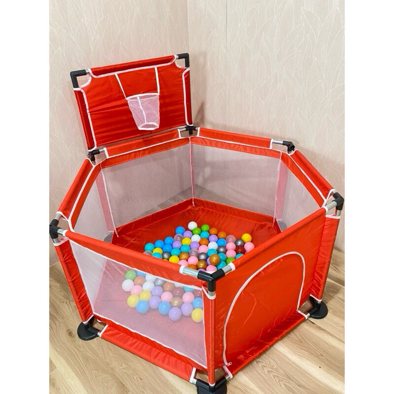 Keranjang Mandi Bola Anak Pagar Bayi Baby Playpen Kolam Mandi Bola Tempat Mandi Bola
