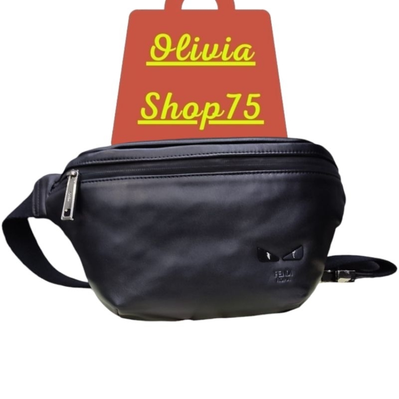 [Fendi] Tas Pinggang Pria Waistbag Fashion Mata Kecil Oliviashop75