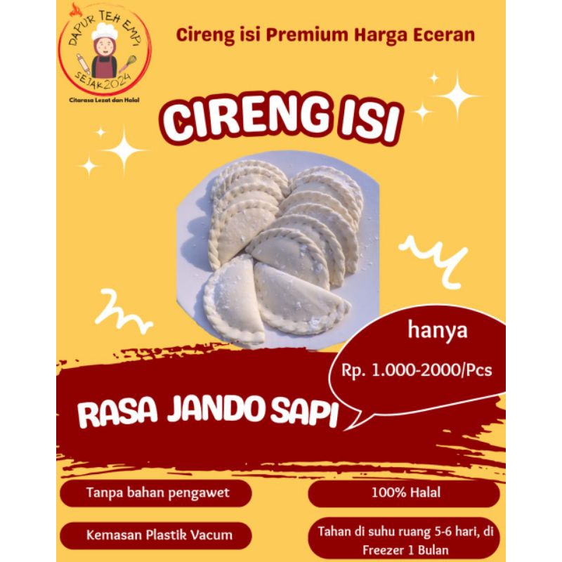 

Cireng Isi Jando Sapi Asli Garut (Dapur Teh Empi)