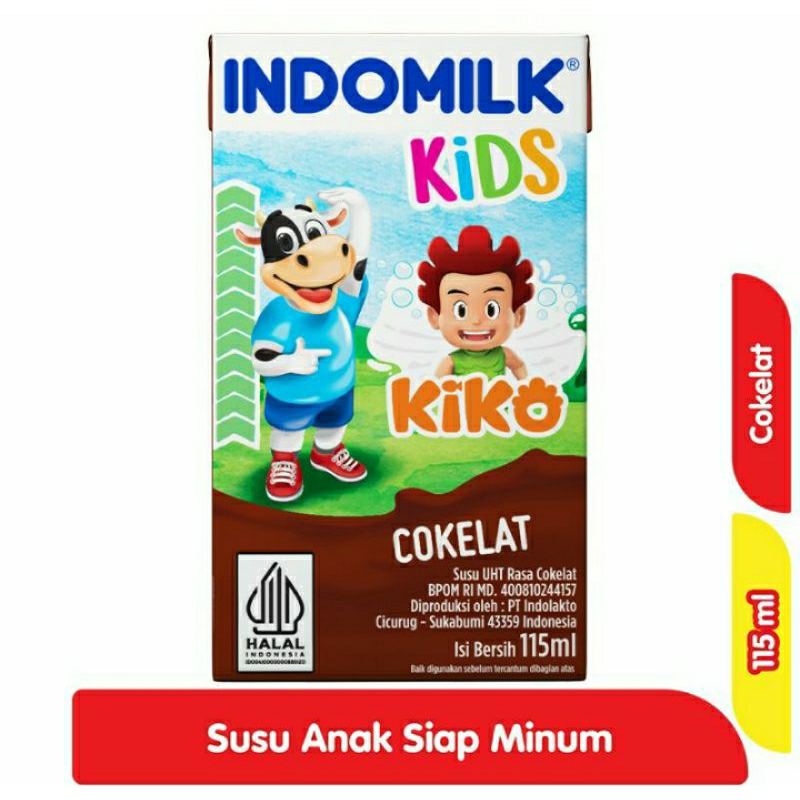 

INDOMILK Kids Susu UHT Chocolate 115 ml