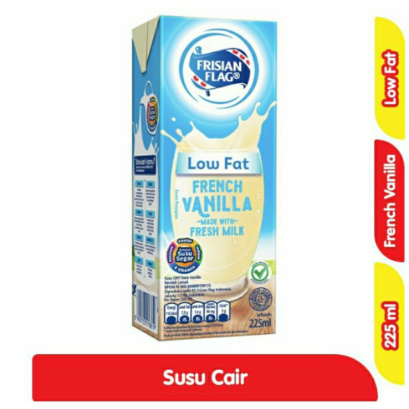 

FRISIAN FLAG Purefarm Low Fat Susu UHT French Vanilla 225 ml