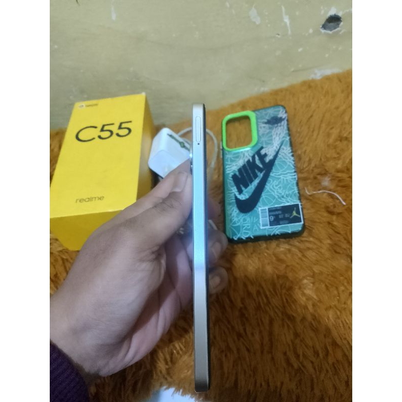 hp realme c55 ram 16gb internal 256gb fullset mulus second