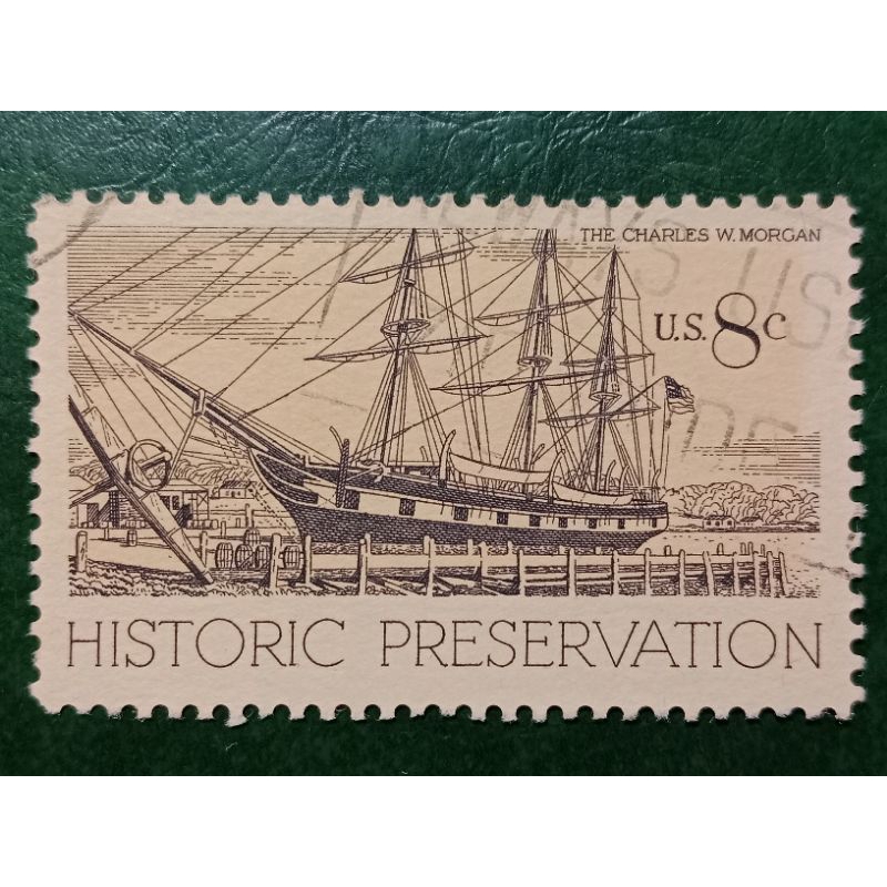 

Prangko USA 8 Cents Kapal The Charles W Morgan Tahun 1971 USED