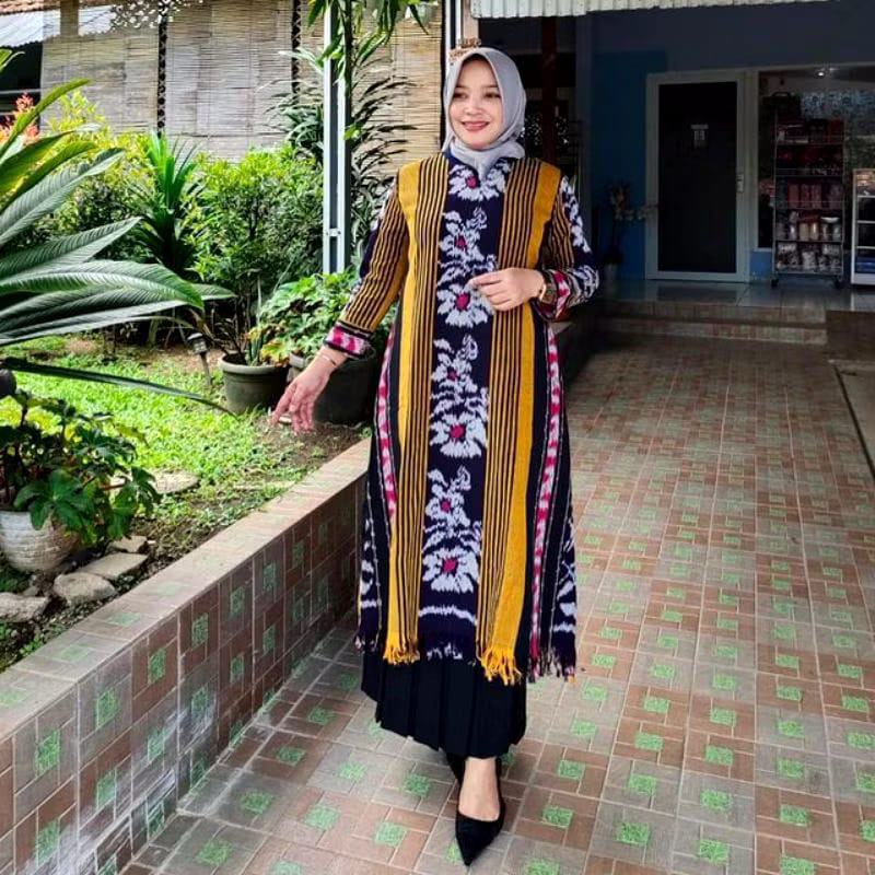 READY DRESS TENUN TROSO - BAJU NATAL BAJU GAMIS - ORIGINAL TENUN TROSO