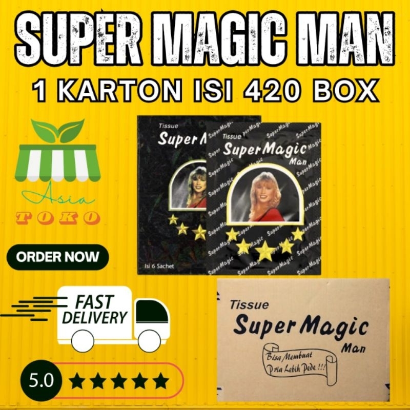 Tisu Super Magic Man 1 karton isi 420 box