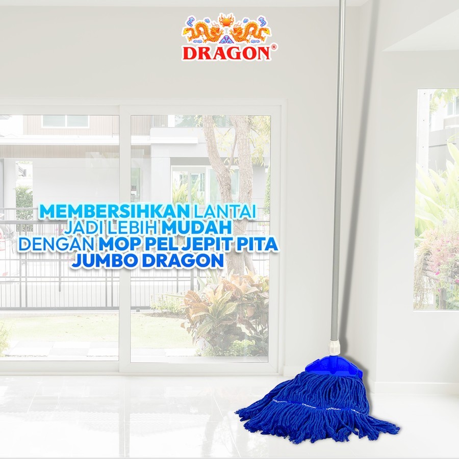 Pel Jepit Pita JUMBO DRAGON Pel Lantai Kain Pel Jepit Pembersih Rumah Kantor Hotel