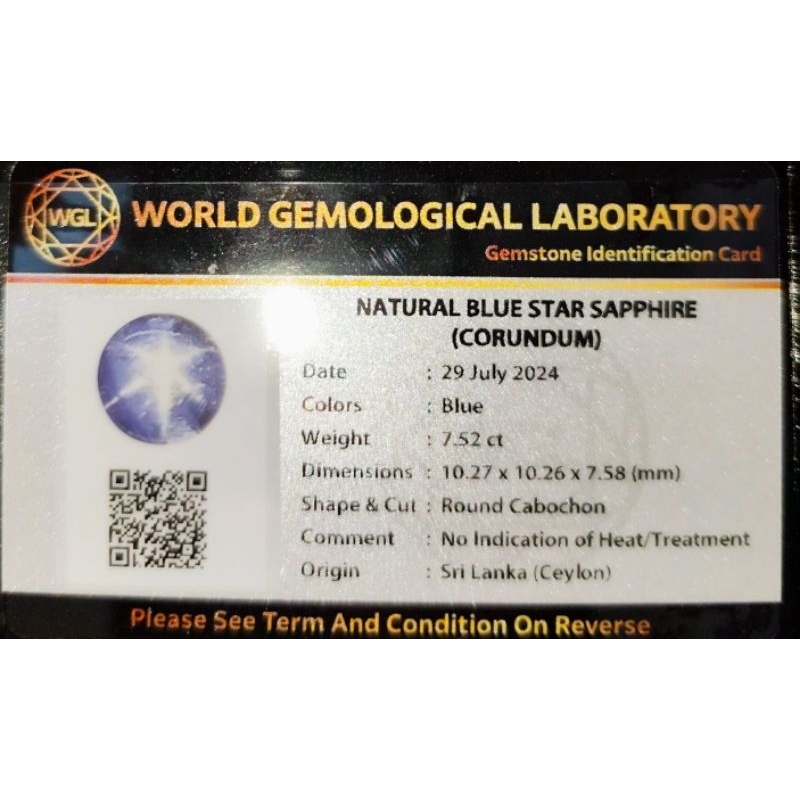 Blue Star Sapphire