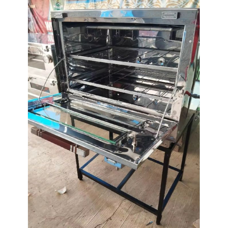 oven gas api atas bawah/panggangan daging/oven gas kue gratis sarung tangan