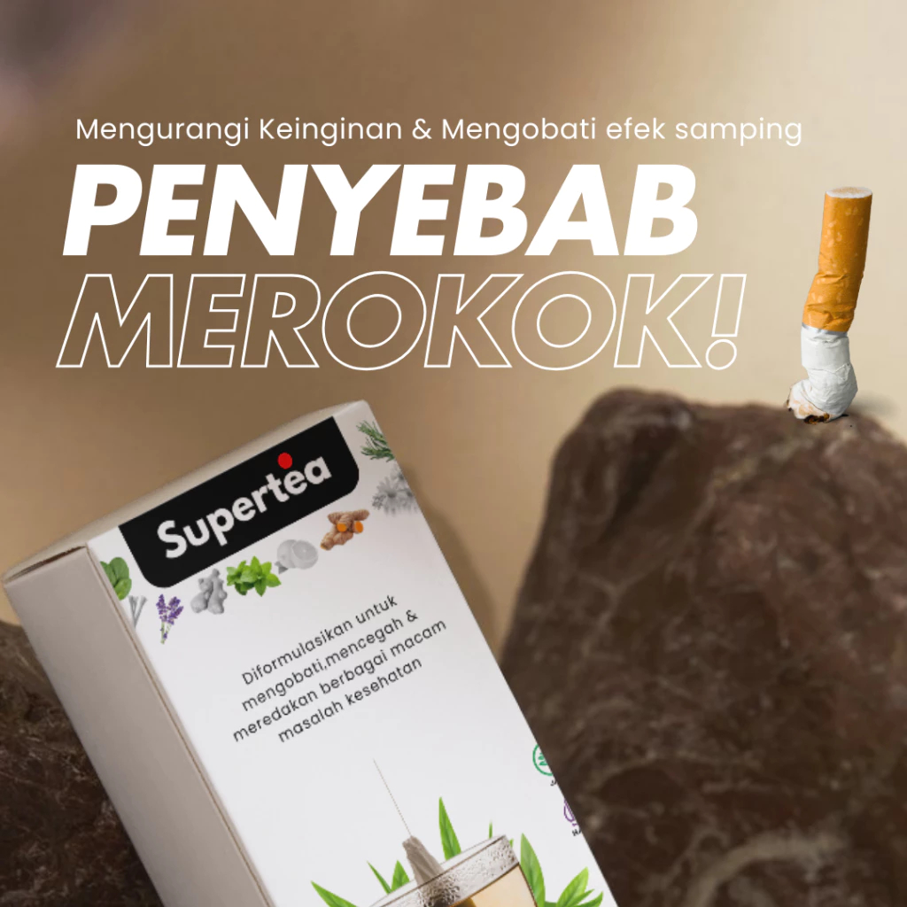 

Supertea - Teh Mengurangi Nafsu Rokok & Mengobati efek samping akibat merokok