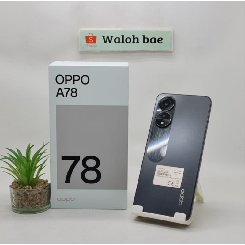 Oppo A78 4G 8/256 GB Garansi Resmi Indonesia Second Fullset