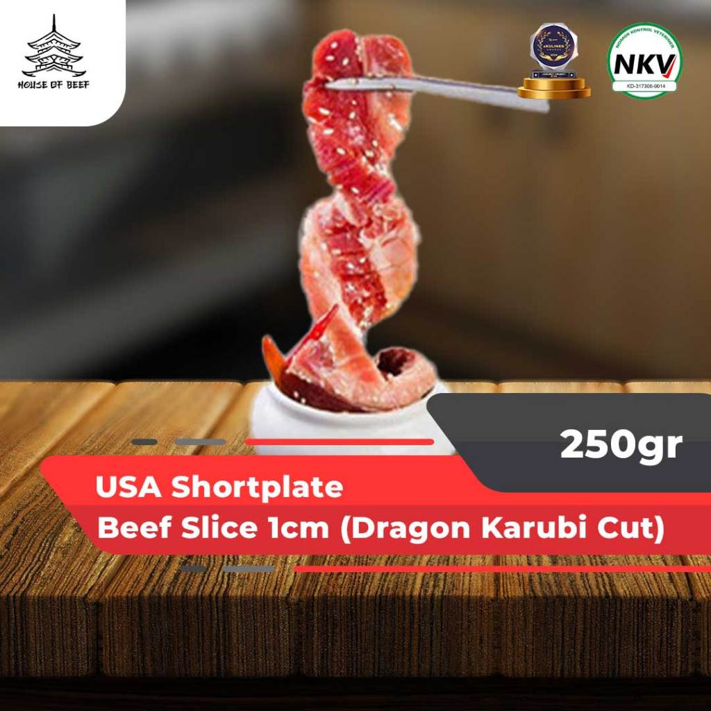 

USA Dragon Karubi Shortplate Sliced 1cm 250gr