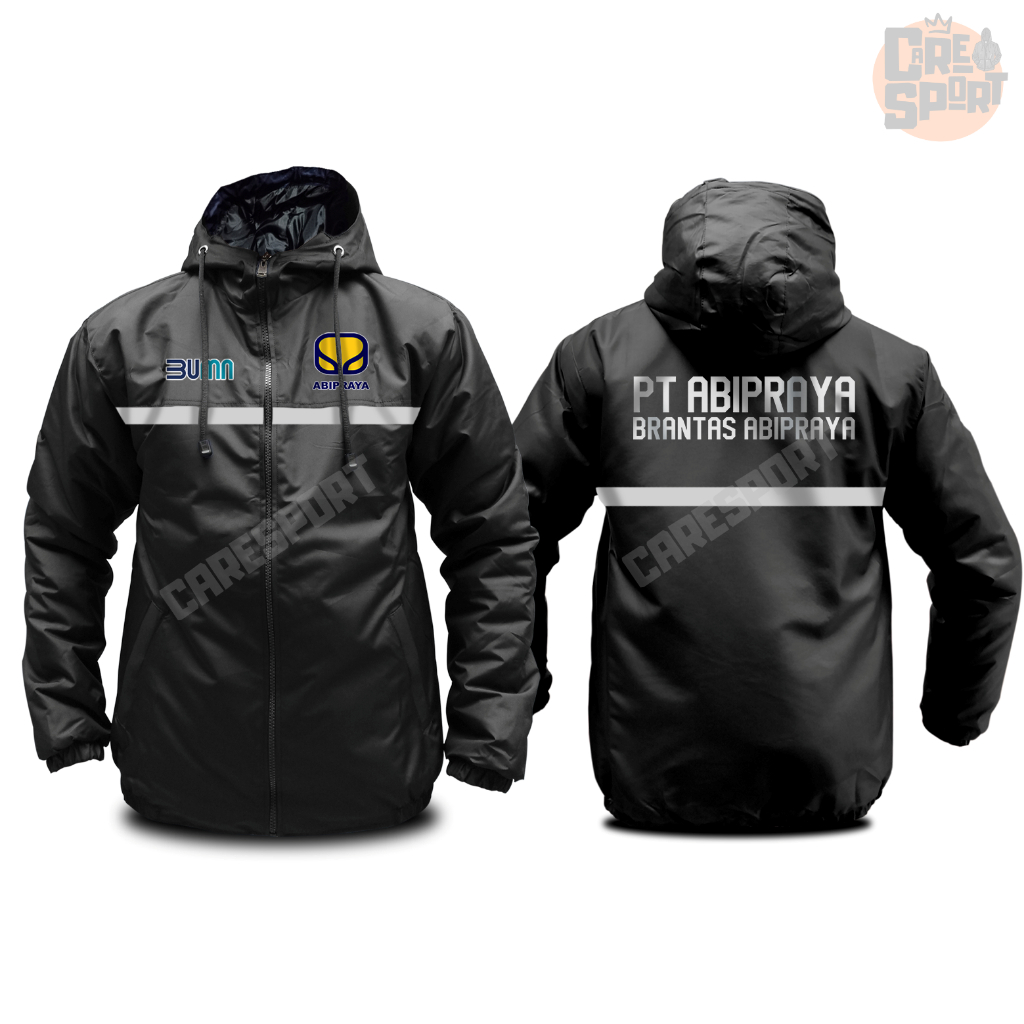 JAKET CUSTOM PT ABIPRAYA SCOTLIGHT / JAKET HANGAT 3 LAPIS / JAKET INSTANSI PERUSAHAAN SEMI WF