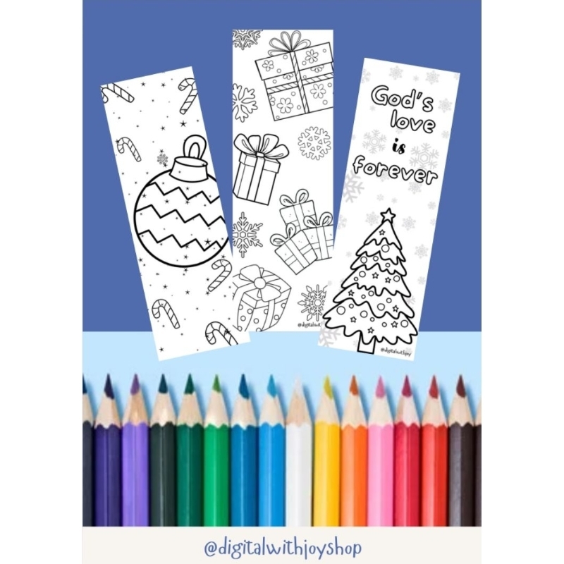 

PDF DIY Christmas Bookmarks | DIY Pembatas Buku Natal | Christmas Activity | Natal Sekolah Minggu | Kids Activity