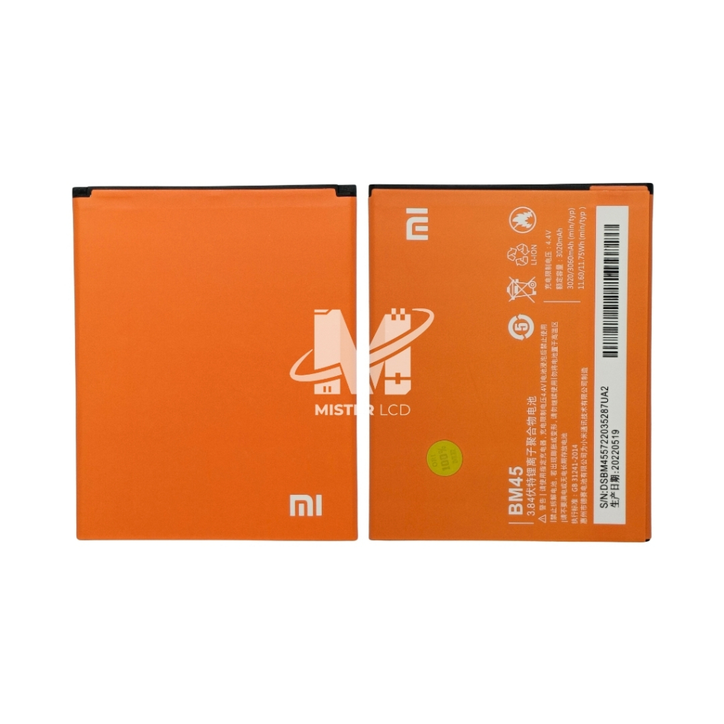 BATTERY / BATERAI / BATRE XIAOMI FOR REDMI NOTE 2 / BM45 / BM-45 ORI