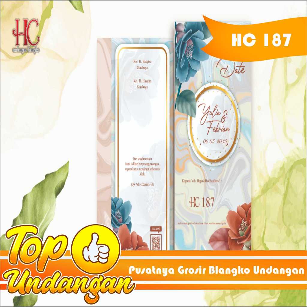 Blangko Undangan HC 187 Langsung dari produsen Terbaru
