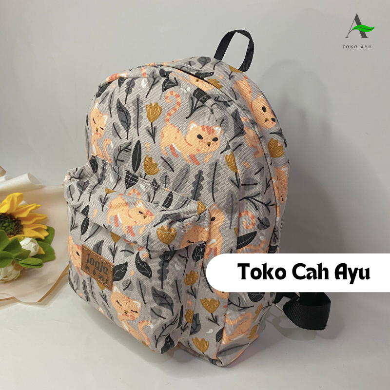 TOKO CAH AYU/TAS RANSEL WANITA/TAS MINI BAHAN KANVAS/TAS JOGJA MURAH