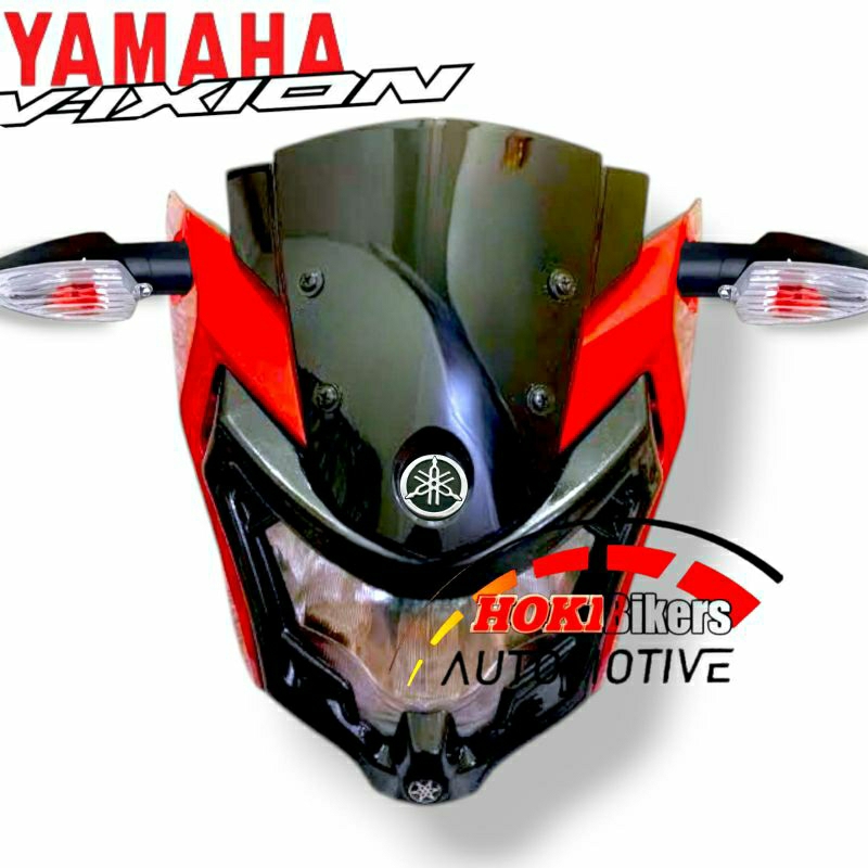 Headlamp Batok kedok lampu depan Vixion New Advance PREMIUM ORlginal Lis lampu NVA 2015 BATOK DEPAN 