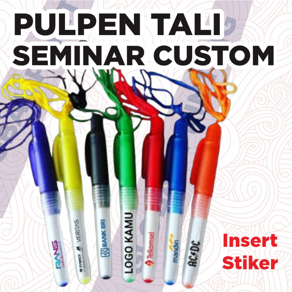 

Pulpen Tali Custom Logo untuk Seminar Souvenir Murah