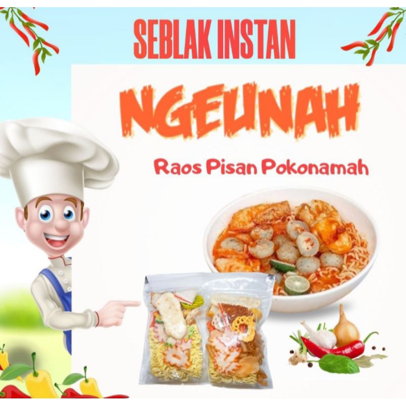 

seblak instan 12 bungkus 30rbu