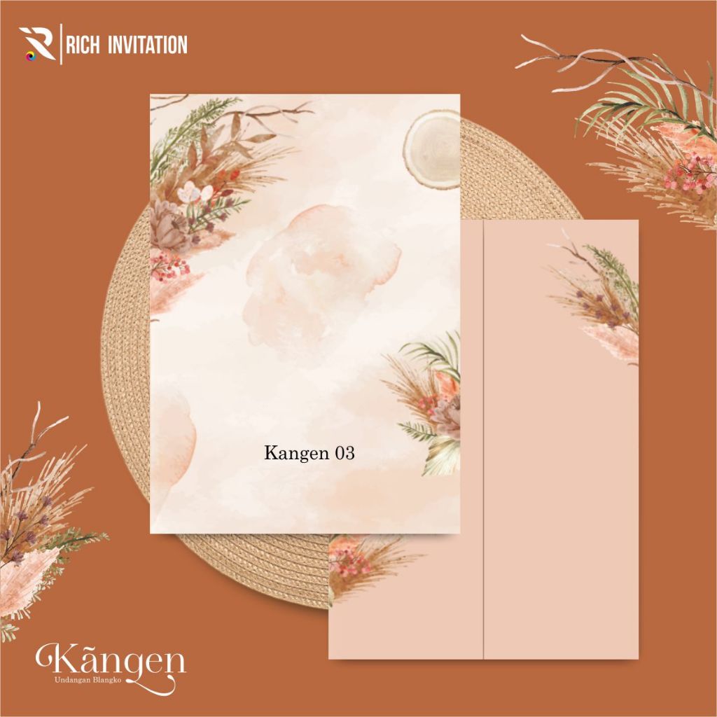 [100 pcs] BLANGKO UNDANGAN PERNIKAHAN KANGEN - [100 pcs] BLANGKO NIKAH UNDANGAN KOSONGAN KANGEN 03