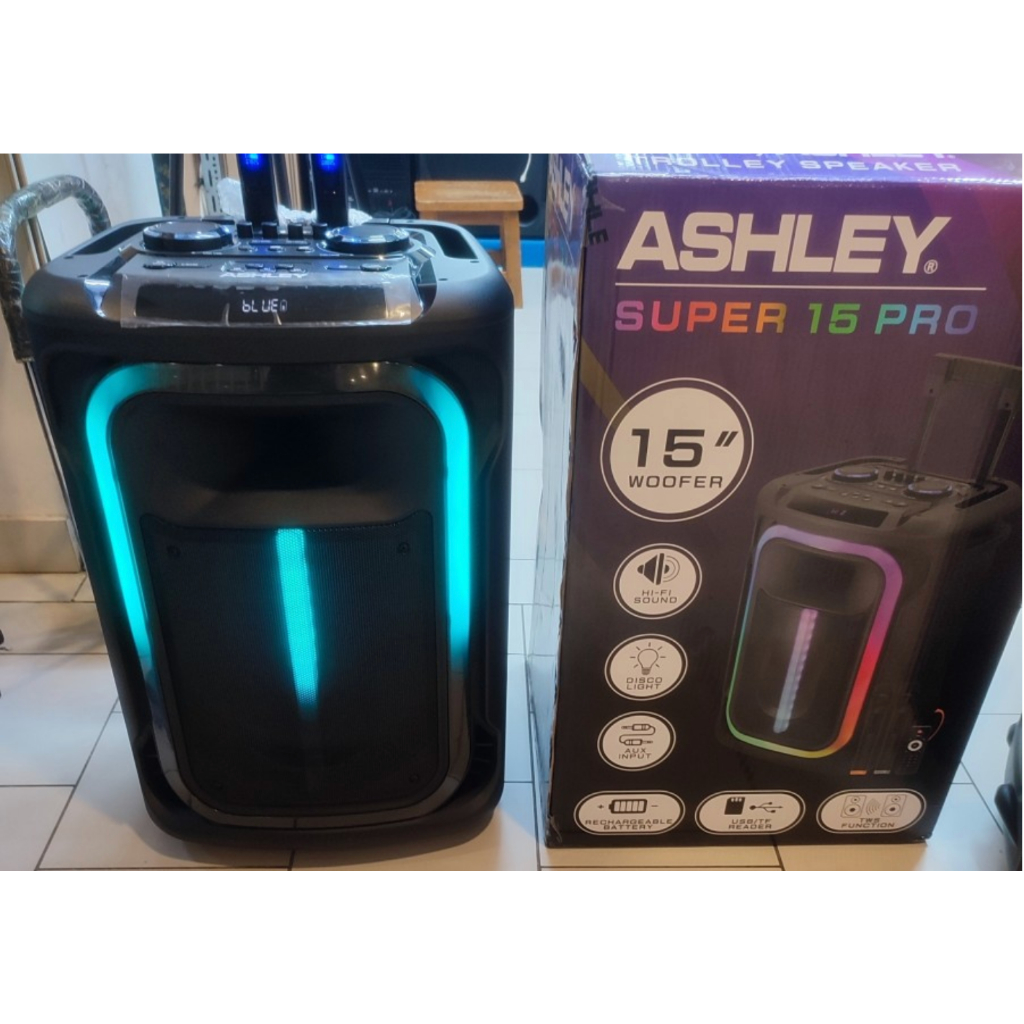 Speaker Aktif Portable Ashley Super 15 Pro / SUPER 15 PRO / SUPER15 PRO – Original