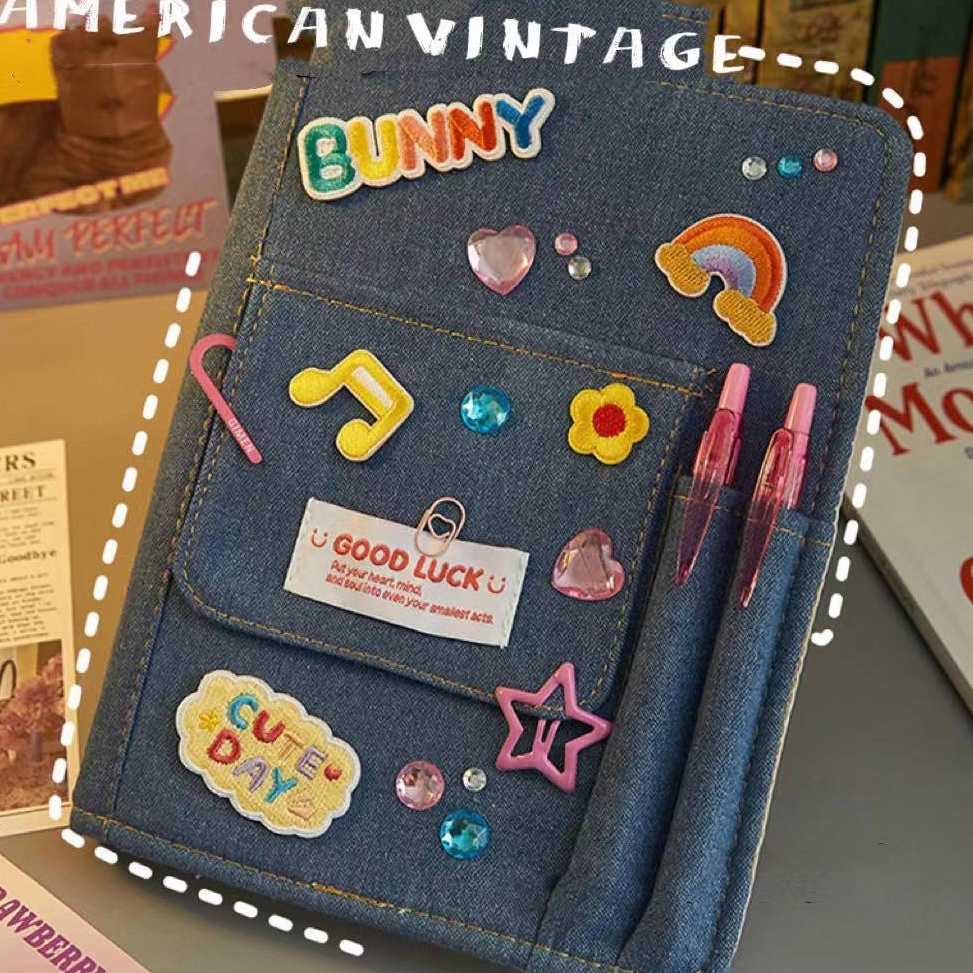 

KODE E97C y2k Notebook A5 Cover binder American Vintage Binder Buku diary