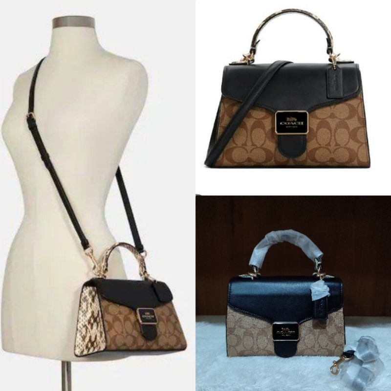 COC Pepper Satchel Black Signature Bag (FO)