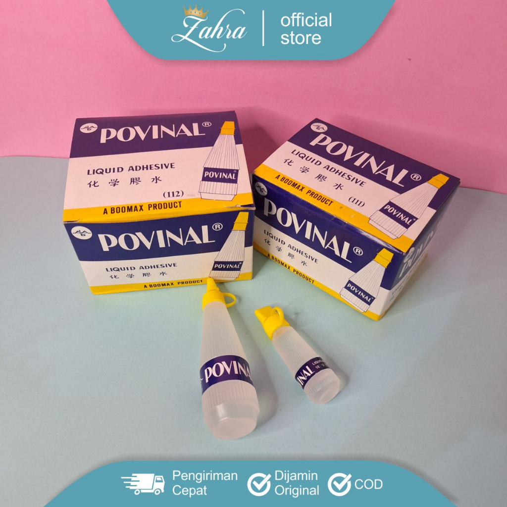 

Lem Kertas povinal / Lem cair bening 1 Pack Isi 12 Pcs