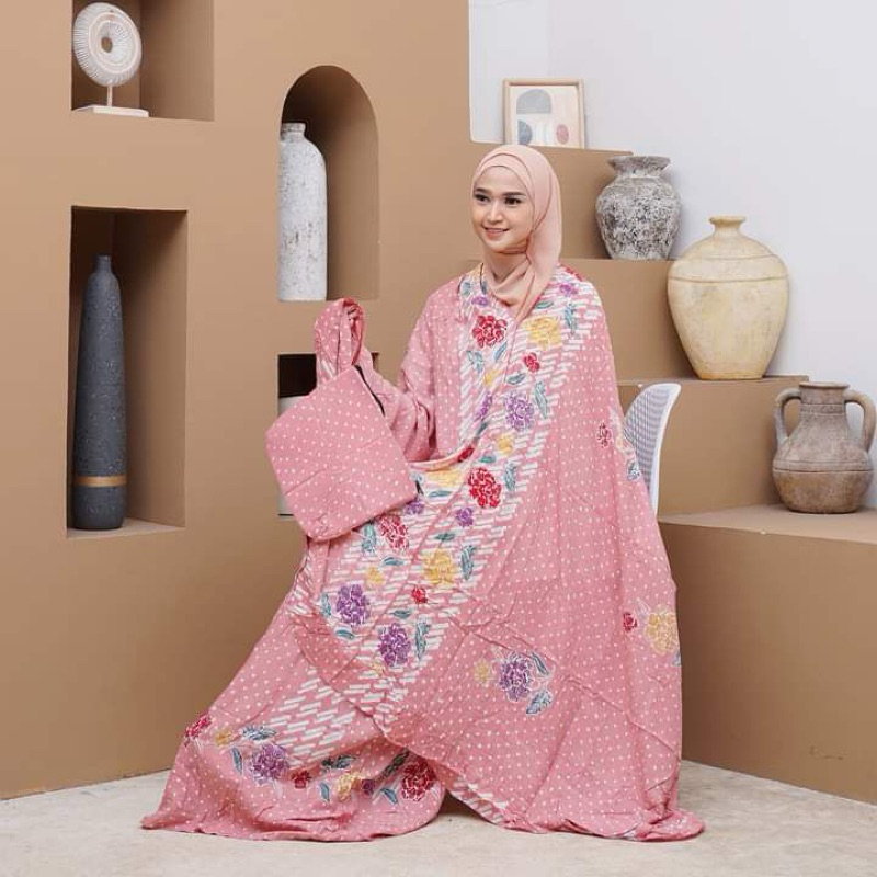 Mukena Dewasa / Mukena Batik Rayon / Mukena Bunga /Mukena 2in1