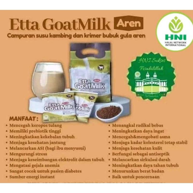 

Susu Etta Goat milk Aren