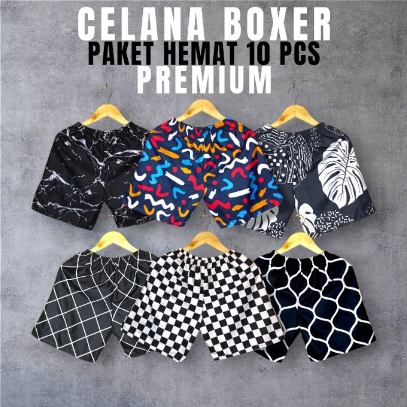 Grosir 10pcs celana pendek celana boxer pria wanita dewasa