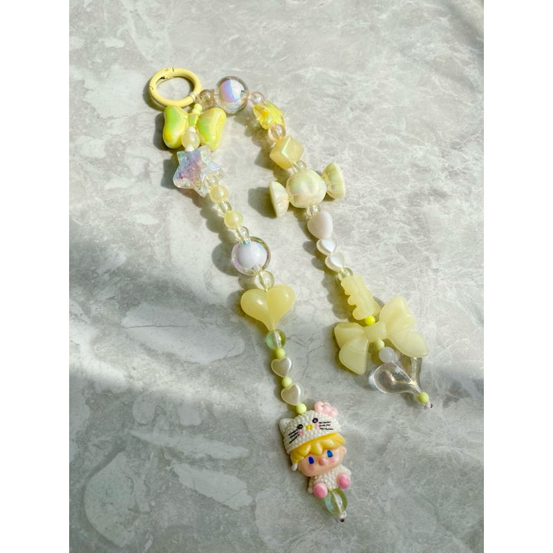 MAGICAL YELLOW CANDY bag charm / strap