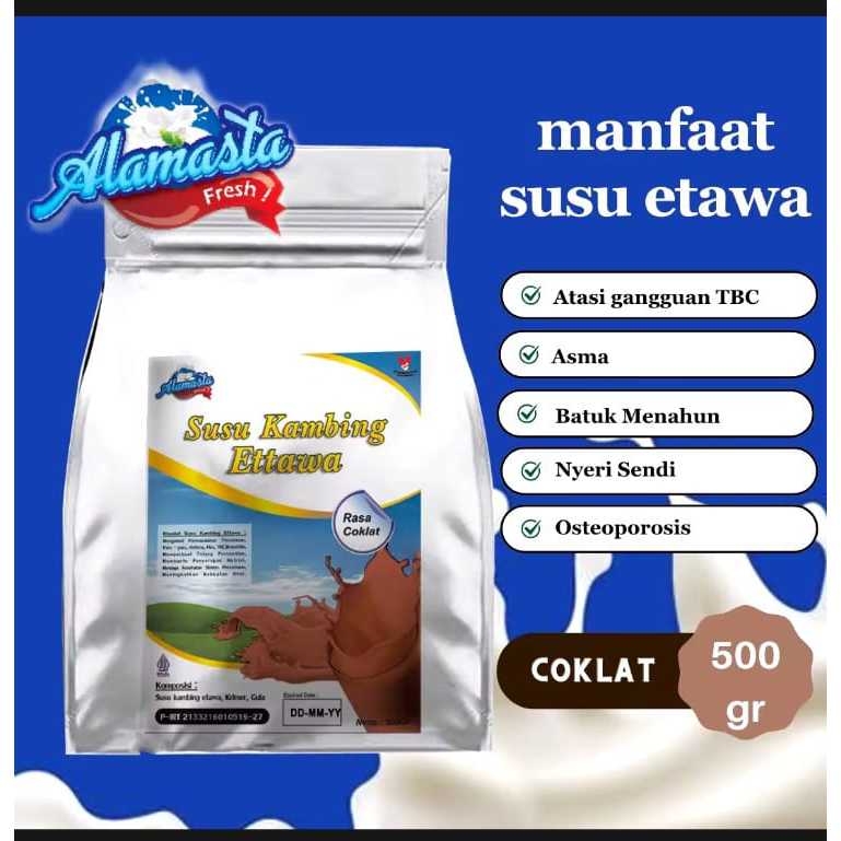 

susu kambing alamasta 500gr atasi masalah pernafasan dan persendian