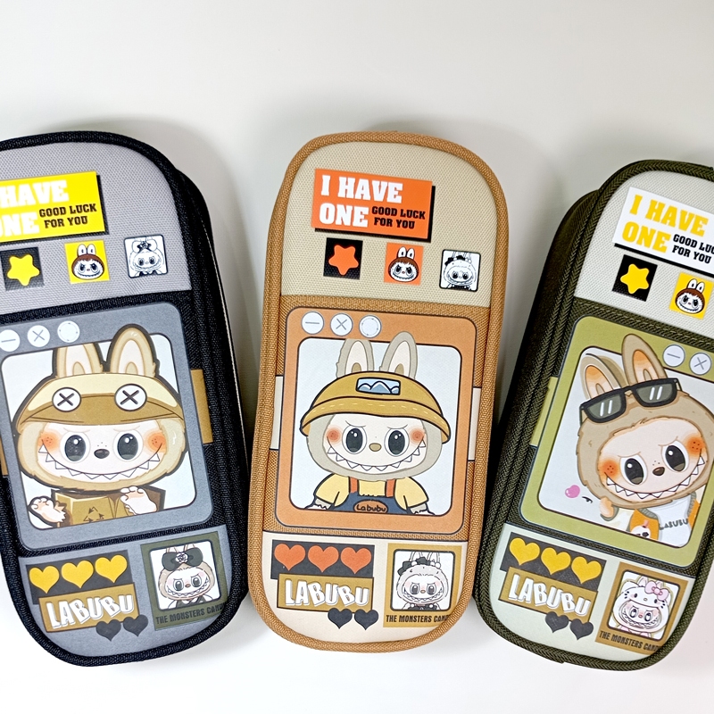 

SP Kotak Pensil Resleting Estetik motif Labubu