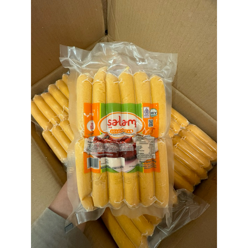 

Salam Sosis Bakar isi 12 pcs 500gr (Sosis Ayam Dan Sapi Kombinasi Bakar)