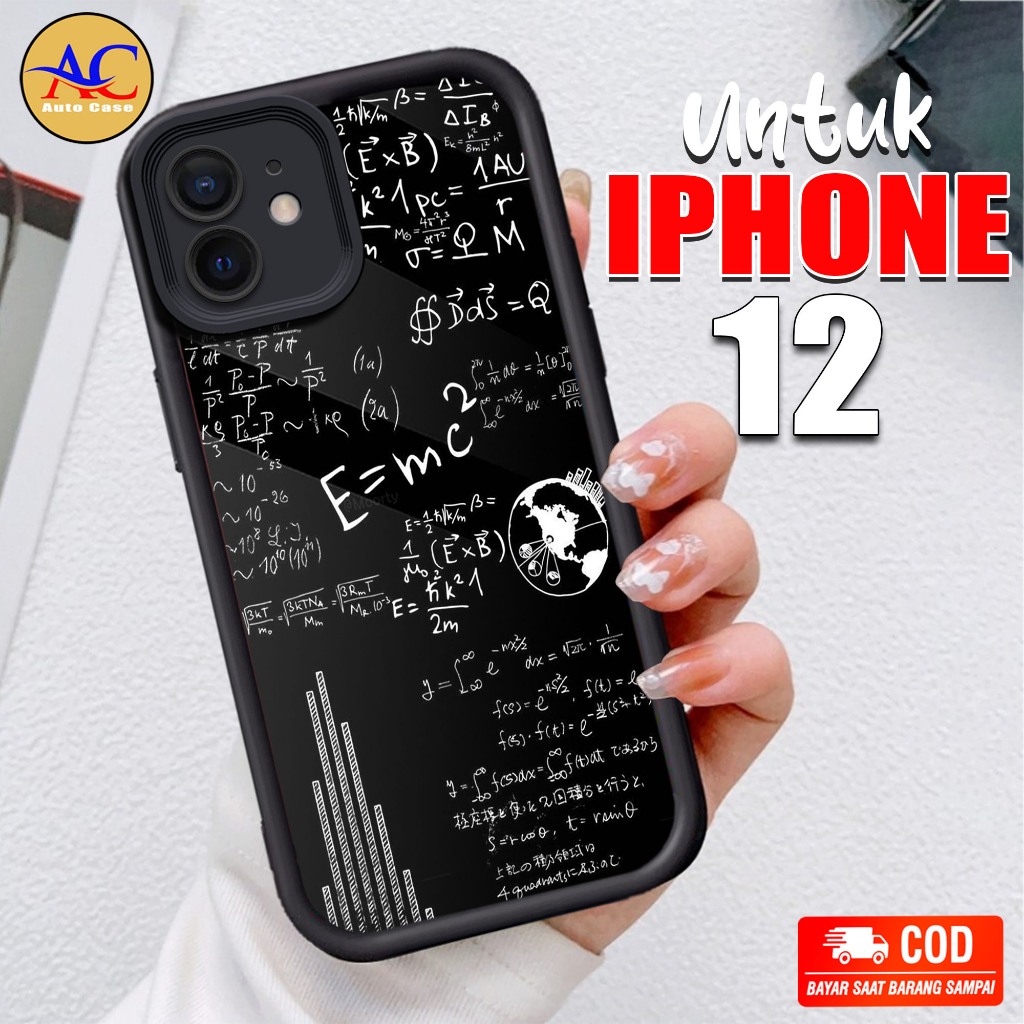 Softcase Glass kaca untuk IPHONE 12 RMS Casing Handphone Case Hp Procamera