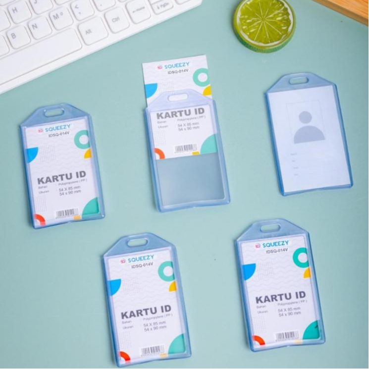 

ID Card Holder SQUEEZY Double / Tempat ID Name Tag SQUEEZY Bolak Balik IDSQ-014V