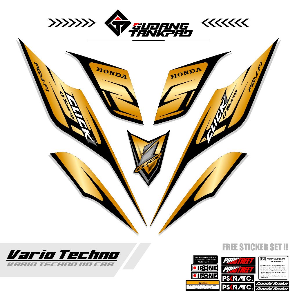 STIKER VARIASI VARIO CBS 110 /STRIPING VARIO 110 CBS NEW LIS BODY KODE 12  STIKER VARIASI / STRIPING
