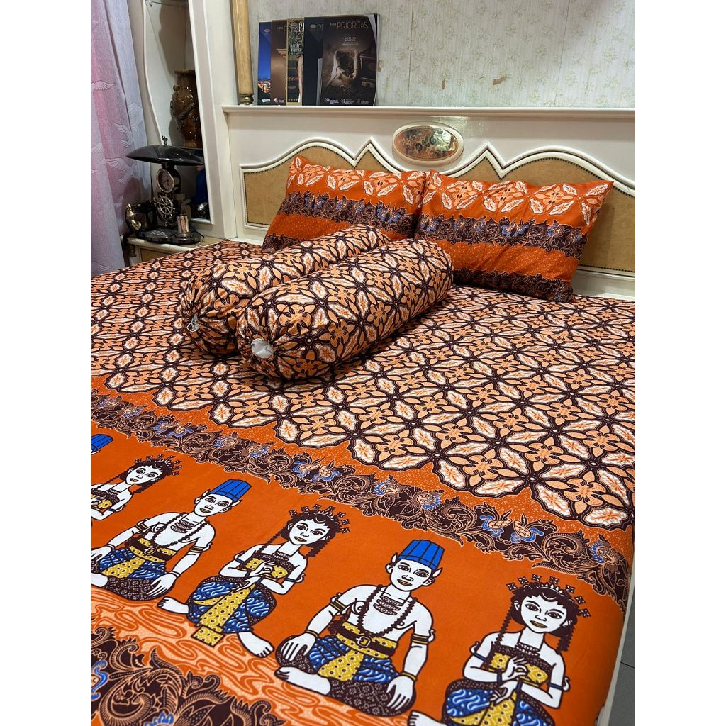 SPREI BATIK MOTIF LOROBLONYO KASMARAN SPREI BATIK WAYANG LOROBLONYO