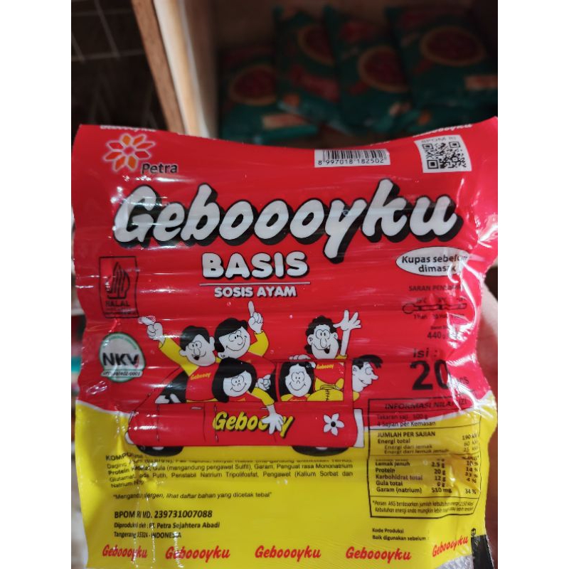 

SOSIS Gebooyku / sosis ayam isi 20 pcs lebih enak lebih gurih