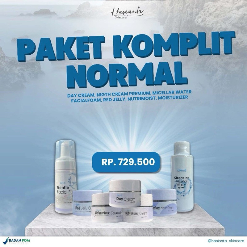 Paket acne komplit hasianta skincare