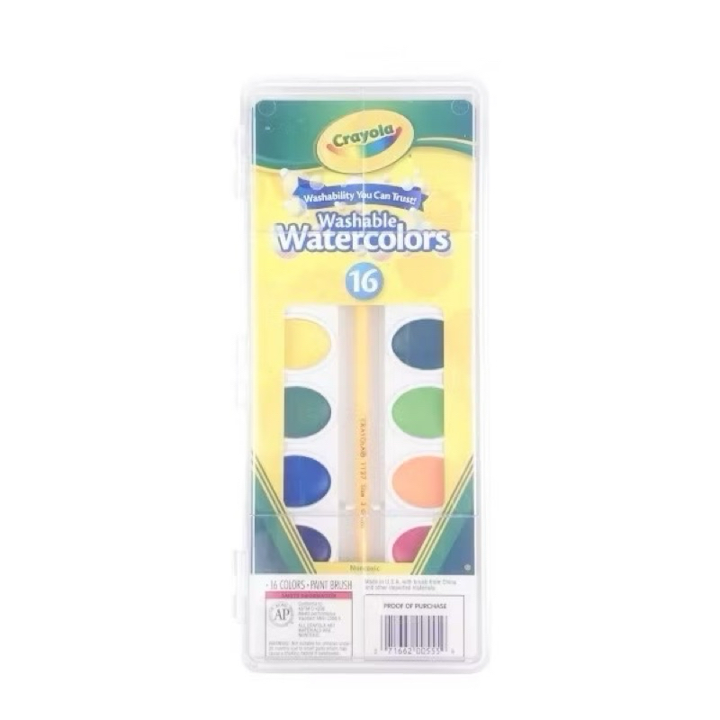 

CRAYOLA 16 Ct. Washable Watercolors Cat air Crayola