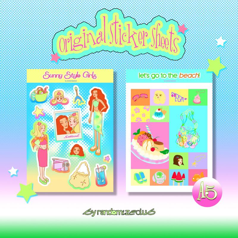

[Originals] BEACH THEMED Stickers