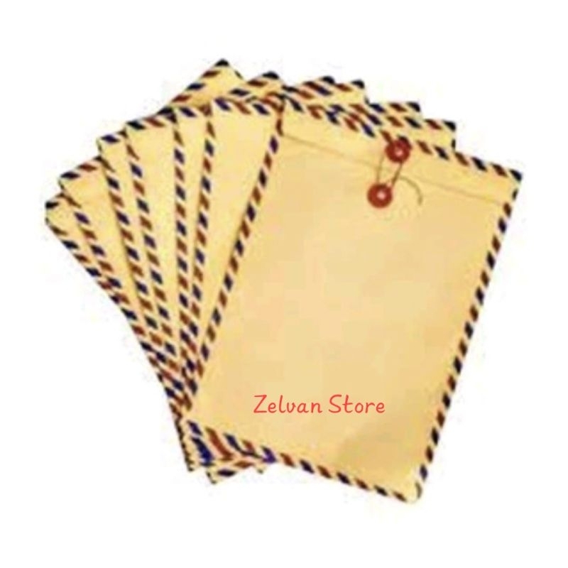 

Amplop Coklat Airmail Tali 310 (Folio/F4) isi 10 lembar
