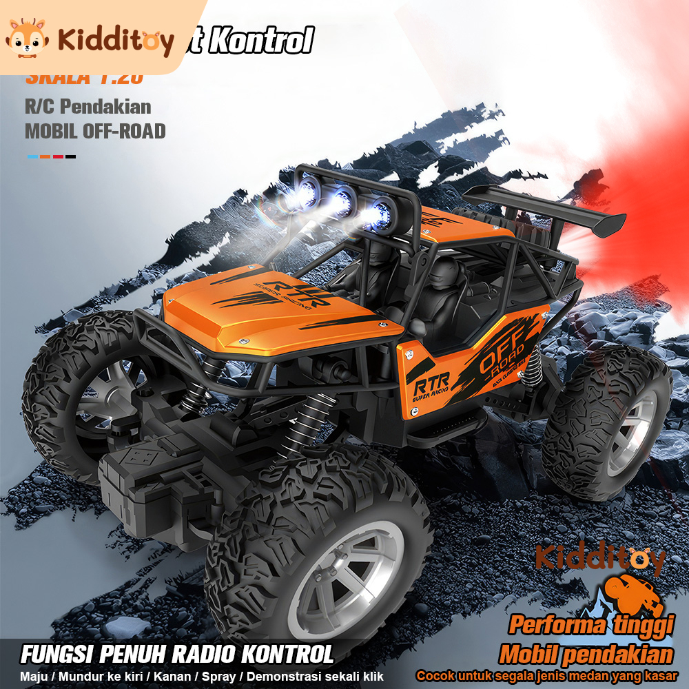 kidditoy Mobil Remote Control Besar Rc Off Road Metal Murah Climbing Car