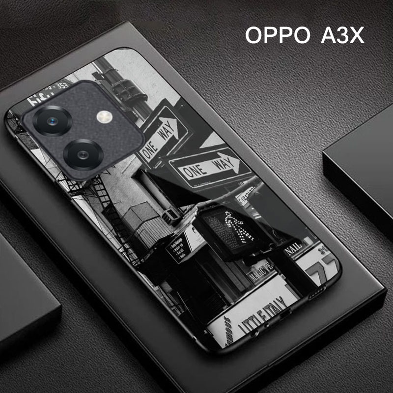 Softcase Glass Kaca Oppo A3X - LS15