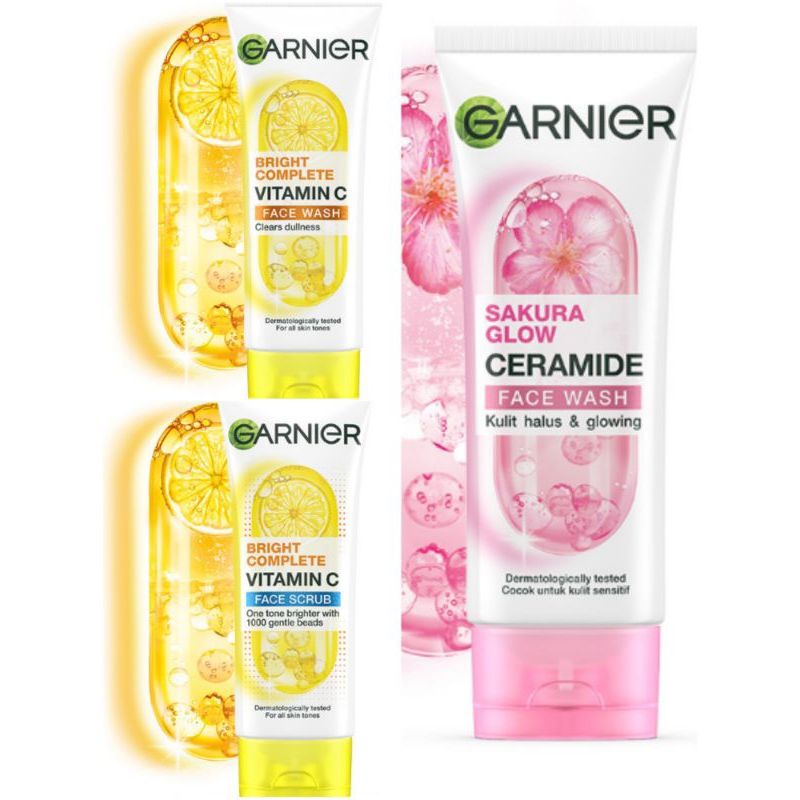 GARNIER FACE WASH & SCRUB 100ML