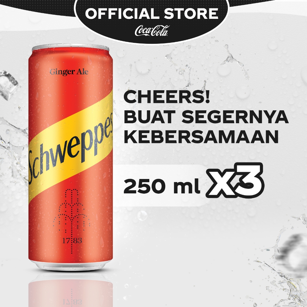 

Schweppes Ginger Ale - CAN 250ml x 3pcs