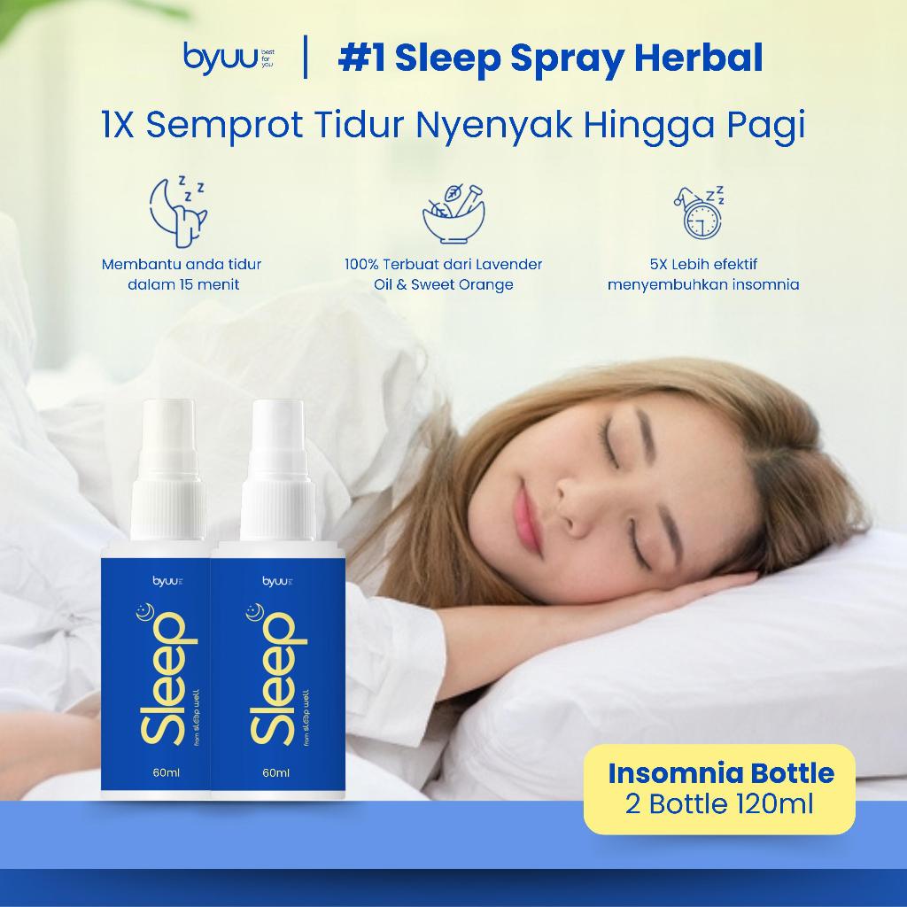 “Byuu Lavender Sleep Spray, mengatasi masalah sulit tidur” [ 2 Bottle ]
